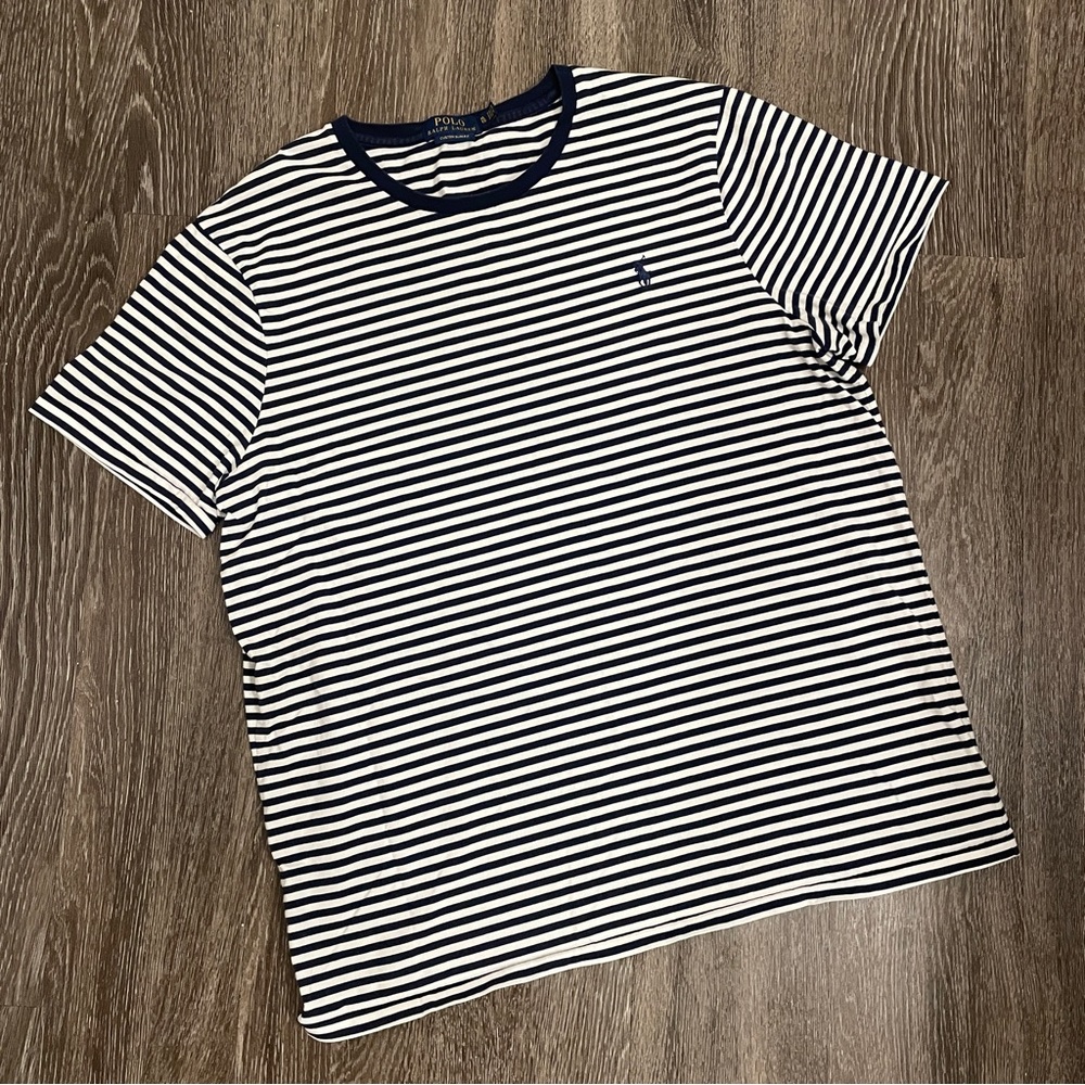 Polo Ralph Lauren Navy Striped Tee
